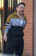 MICHELLE KEEGAN on the Set of Brassic TV Show in Manchester 01/12/2021
