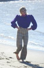 MILEY CYRUS Shooting a New Music Video at a Beach in Malibu 01/18/2021
