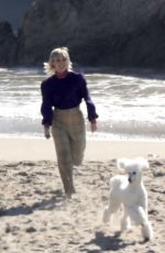 MILEY CYRUS Shooting a New Music Video at a Beach in Malibu 01/18/2021