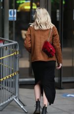 MOLLIE KING Arrives at BBC Radio One in London 01/04/2021
