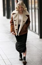 MOLLIE KING Arrives at BBC Radio One in London 01/04/2021