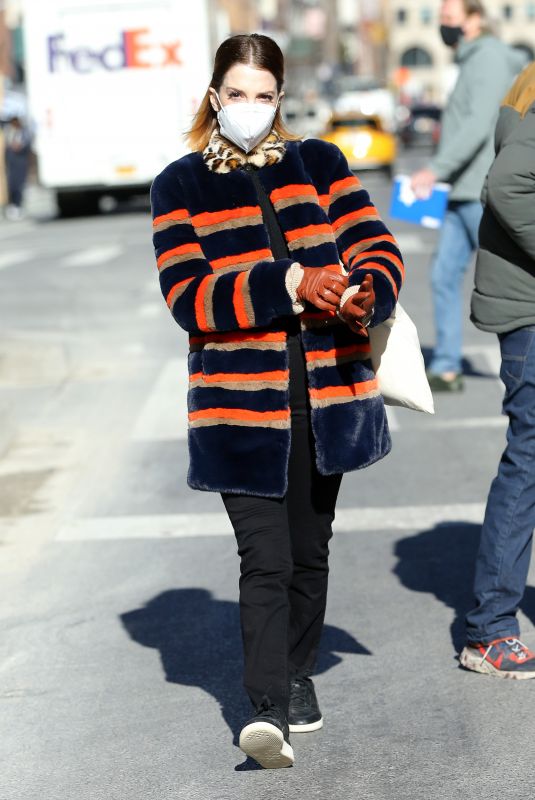MOLLY BERNARD on the Set of Younger in New York 01/28/2021