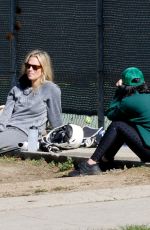 MOLLY SIMS at a Softball Class in Pacific Palisades 01/24/2021