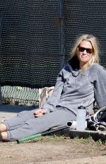 MOLLY SIMS at a Softball Class in Pacific Palisades 01/24/2021