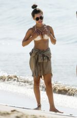 MONTANA BROWN in Bikini Top at a Beaqch in Barbados 01/09/2021
