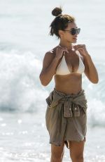 MONTANA BROWN in Bikini Top at a Beaqch in Barbados 01/09/2021