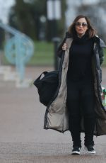 MYLEENE KLASS Arrives at Dancing on Ice Rehearsals in London 01/11/2021