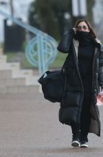 MYLEENE KLASS Arrives at Dancing on Ice Rehearsals in London 01/11/2021