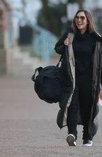 MYLEENE KLASS Arrives at Dancing on Ice Rehearsals in London 01/11/2021