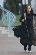 MYLEENE KLASS Arrives at Dancing on Ice Rehearsals in London 01/11/2021
