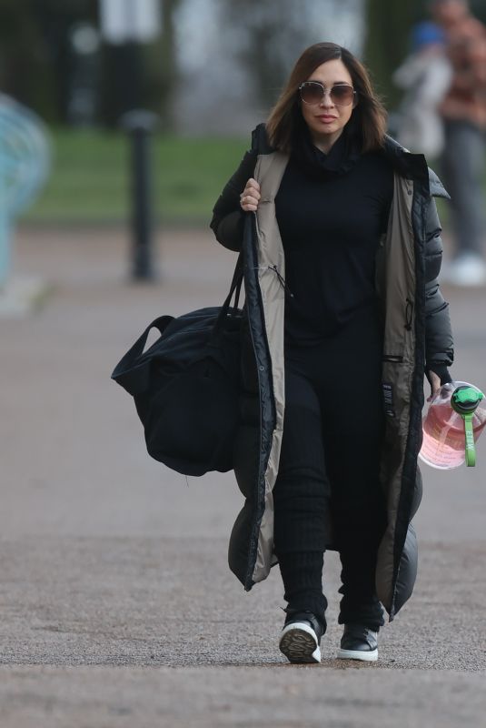 MYLEENE KLASS Arrives at Dancing on Ice Rehearsals in London 01/11/2021