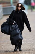 MYLEENE KLASS Arrives at Dancing on Ice Rehersal in London 01/15/2021