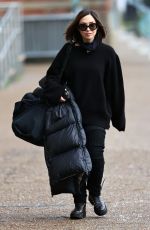 MYLEENE KLASS Arrives at Dancing on Ice Rehersal in London 01/15/2021