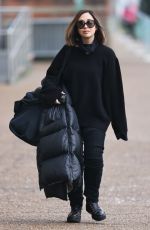 MYLEENE KLASS Arrives at Dancing on Ice Rehersal in London 01/15/2021