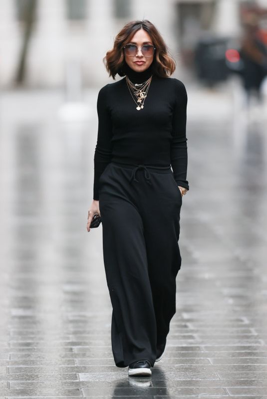 MYLEENE KLASS Arrives at Global Radio in London 01/3./2021