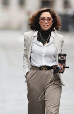 MYLEENE KLASS Arrives at Smooth Radio Studios in London 01/02/2021