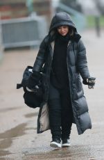 MYLEENE KLASS Heading to Dancing On Ice Launch in London 01/14/2021