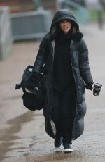 MYLEENE KLASS Heading to Dancing On Ice Launch in London 01/14/2021