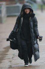 MYLEENE KLASS Heading to Dancing On Ice Launch in London 01/14/2021