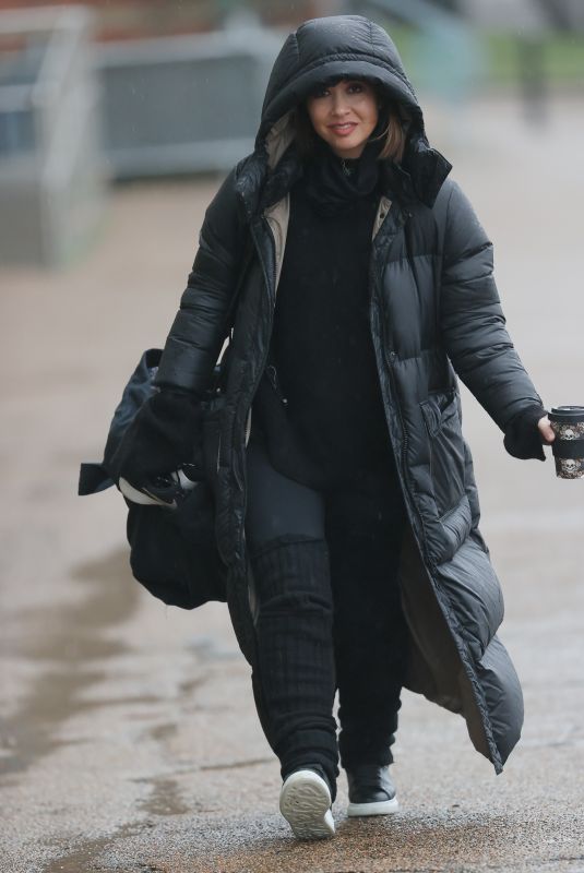 MYLEENE KLASS Heading to Dancing On Ice Launch in London 01/14/2021
