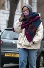 NAOMI ACKIE Out in London 01/08/2021