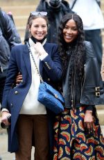 NAOMI CAMPBELL and CHRISTY TURLINGOTN Leaves Fendi Fashion Show in Paris 01/27/2021