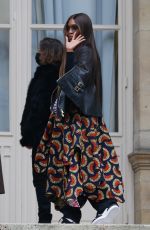 NAOMI CAMPBELL Arrives at Fendi Fashion Show in Paris 01/27/2021