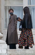 NAOMI CAMPBELL Arrives at Fendi Fashion Show in Paris 01/27/2021