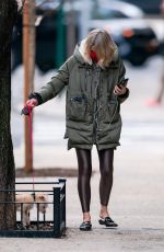 NAOMI WATTS Out with Her Dog in New York 01/16/2021