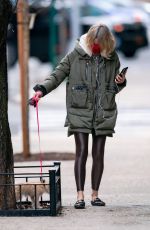 NAOMI WATTS Out with Her Dog in New York 01/16/2021