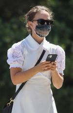 NATALIE PORTMAN at a Nail Salon in Sydney 01/24/2021