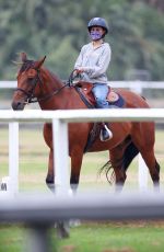 NATALIE PORTMAN at Horse Riding Lesson in Centennial Park in Sydney 01/28/2021