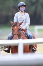 NATALIE PORTMAN at Horse Riding Lesson in Centennial Park in Sydney 01/28/2021