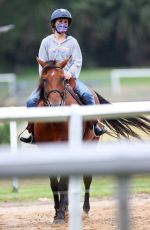 NATALIE PORTMAN at Horse Riding Lesson in Centennial Park in Sydney 01/28/2021