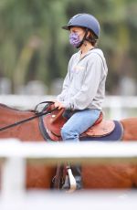 NATALIE PORTMAN at Horse Riding Lesson in Centennial Park in Sydney 01/28/2021