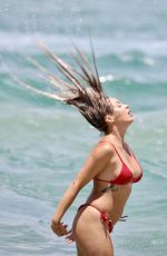 NATASHA SPENCER in Bikini at a Beach on Gold Coast 01/18/2021