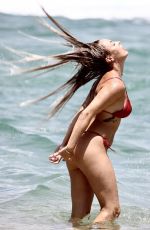 NATASHA SPENCER in Bikini at a Beach on Gold Coast 01/18/2021