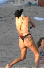 NEYLEEN ASHLEY in Bikini at Beach in Miami 01/05/2021