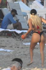 NEYLEEN ASHLEY in Bikini at Beach in Miami 01/05/2021