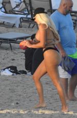 NEYLEEN ASHLEY in Bikini at Beach in Miami 01/05/2021