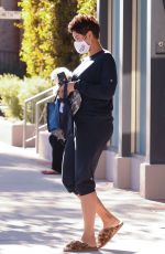 NICOLE MURPHY Out with Her Dog in Los Angeles 01/26/2021