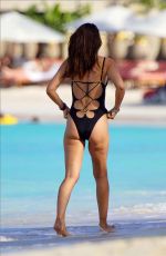 NIGORA WHITEHORN BANNATYNE in Swimsuit at a Beach in St Barths 01/22/2021