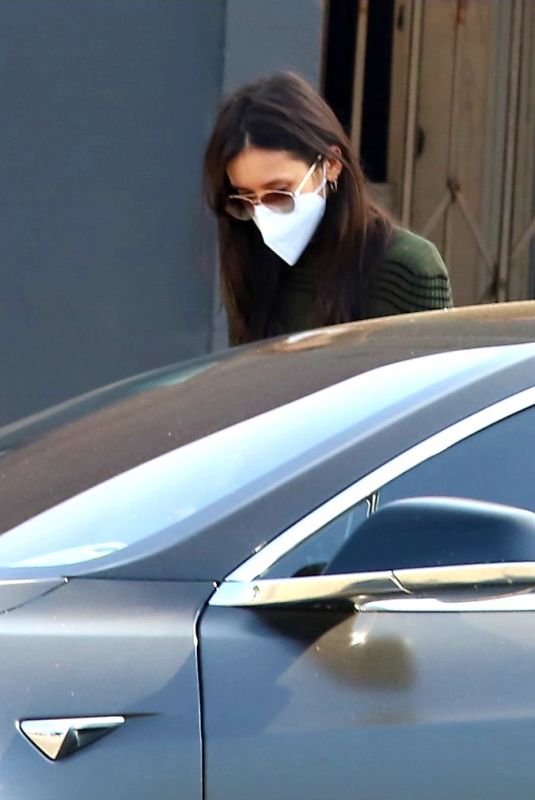 NINA DOBREV Leaves a Design Store in West Hollywood 01/05/2021