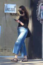 ODETTE ANNABLE in Denim Out in Beverly Hills 01/18/2021