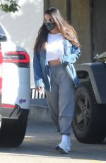 OLIVIA MUNN Leaves a Gym in West Hollywood 01/14/2021