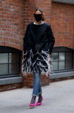 OLIVIA PALERMO Out and About in New York 01/27/2021