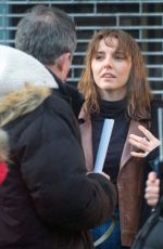 OPHELIA LOVIBOND on the Set of a Princess in London 01/23/2021