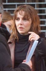 OPHELIA LOVIBOND on the Set of a Series in London 01/23/2021