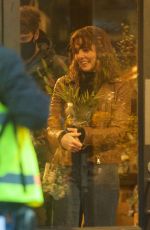OPHELIA LOVIBOND on the Set of a Series in London 01/23/2021