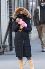 PADMA LAKSHMI Out with Her Dog in New York 01/22/2021